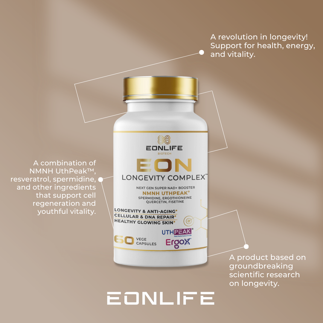 EON LONGEVITY COMPLEX NAD+ NMNH – ADVANCED ANTI-AGING AND CELL REGENERATION FORMULA