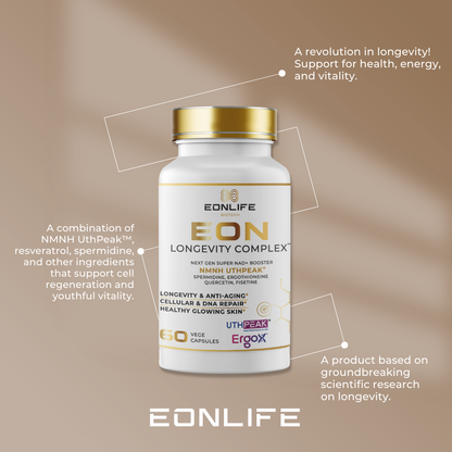 EON LONGEVITY COMPLEX NAD+ NMNH – ADVANCED ANTI-AGING AND CELL REGENERATION FORMULA