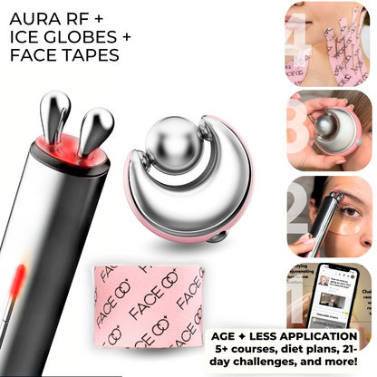 Aura RF + Ice Globes + FACE TAPES